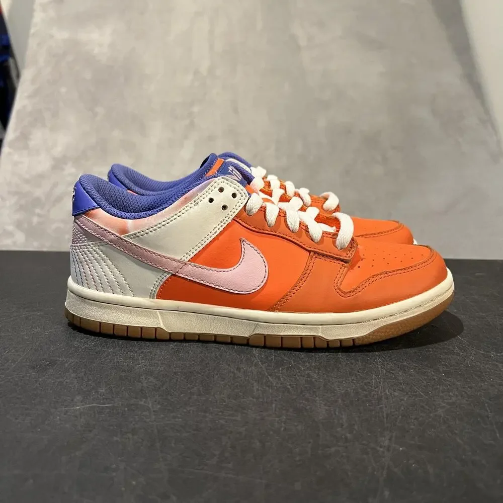Nike Dunk Low Shoes Youth Size 5.5Y GS Orange Everything You Need FN0600-801